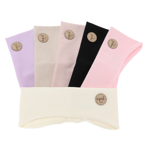 Pannband för höst och vår för flickor, beige Maranta