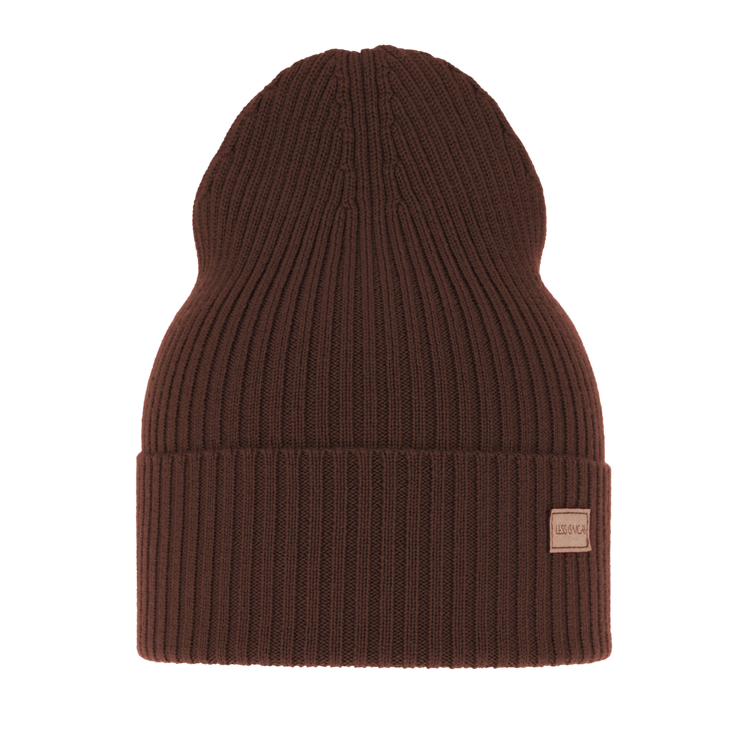 Dam vinter/vår mössa, brun, 100% Merino Ull, Sophie