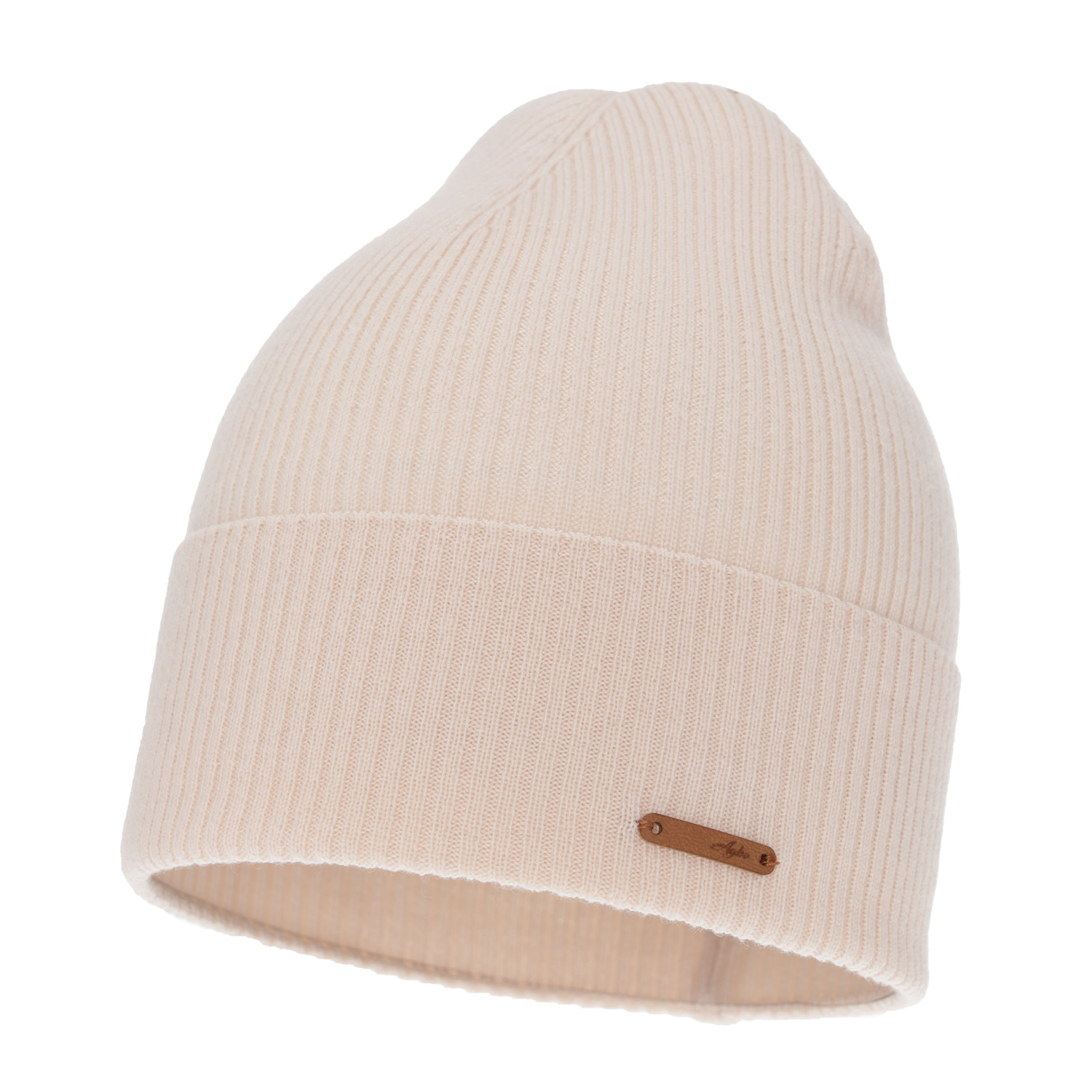 Dam höst/vår mössa, ljusrosa, 100% Merino Ull, Flerra