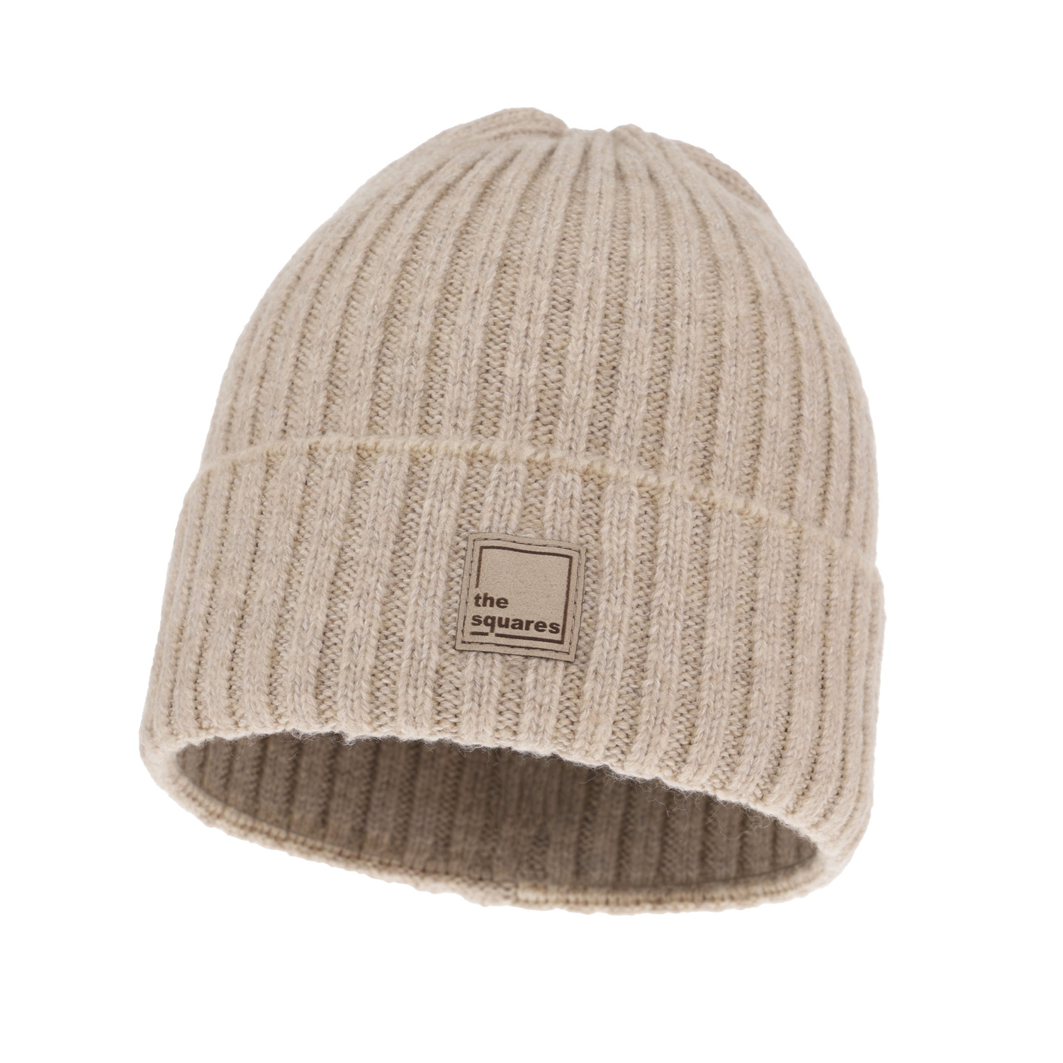 Dam vintermössa, beige, med merinull, Benedetta