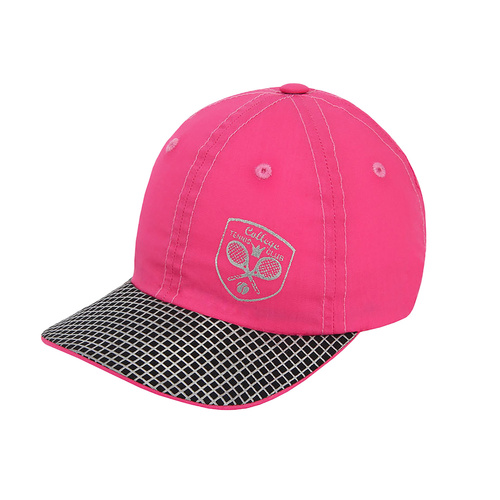 Flicka keps, rosa, fodrad med bomull, Tennis