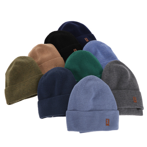 Pojke höst/vår set: mössa och tubhalsduk, blå, 100% Merino Ull, Bruce