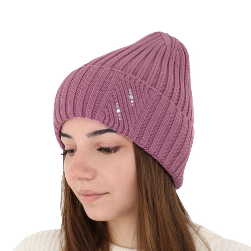 Dam vintermössa, grå, 100% Merino Ull, Ariga