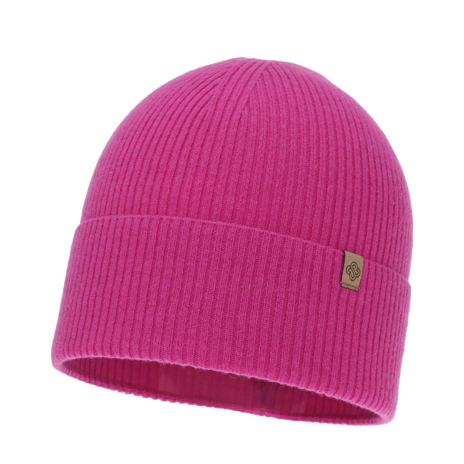 Dam höst/vintermössa, rosa, med merinull och kashmirull, Alineta