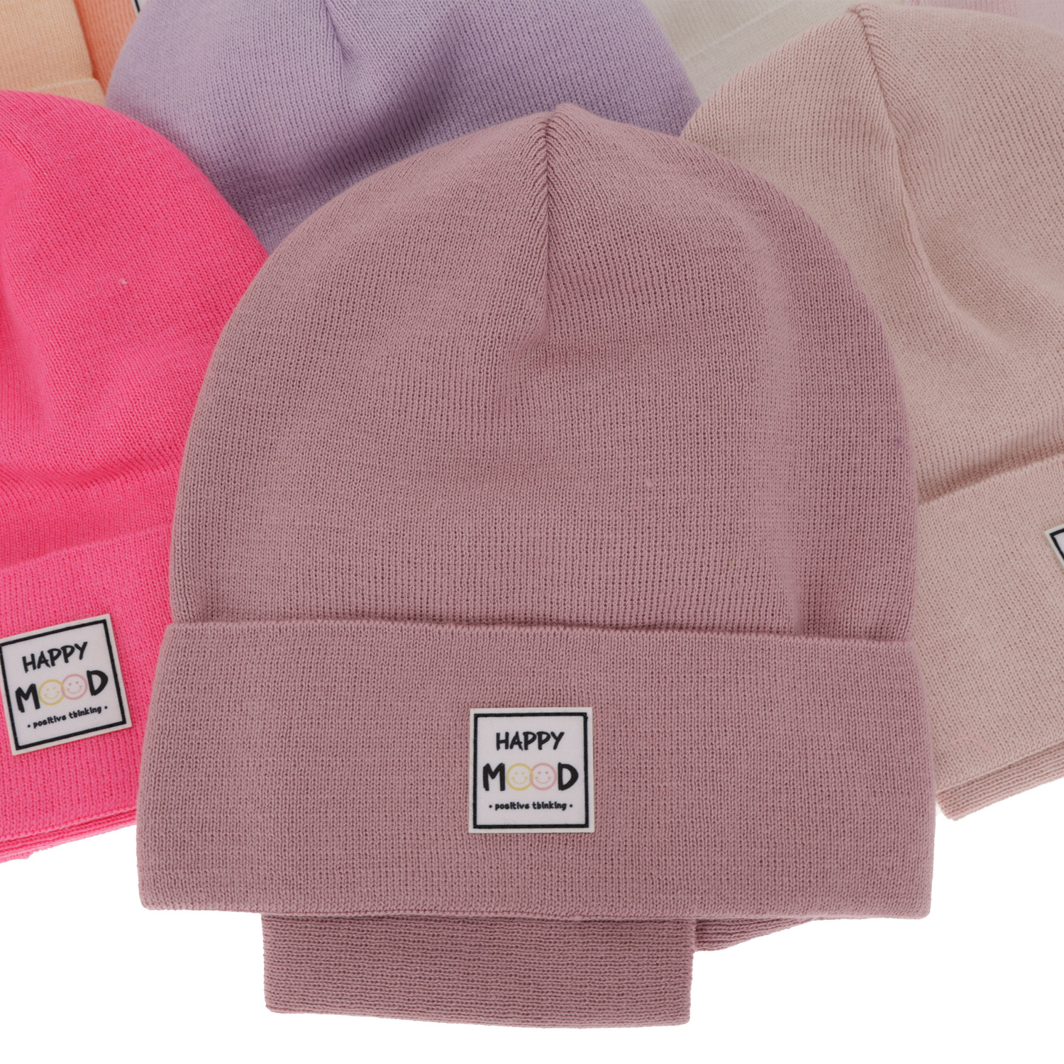 Flicka höst/vår set: mössa och tubhalsduk, lila, med bomull, Mersila