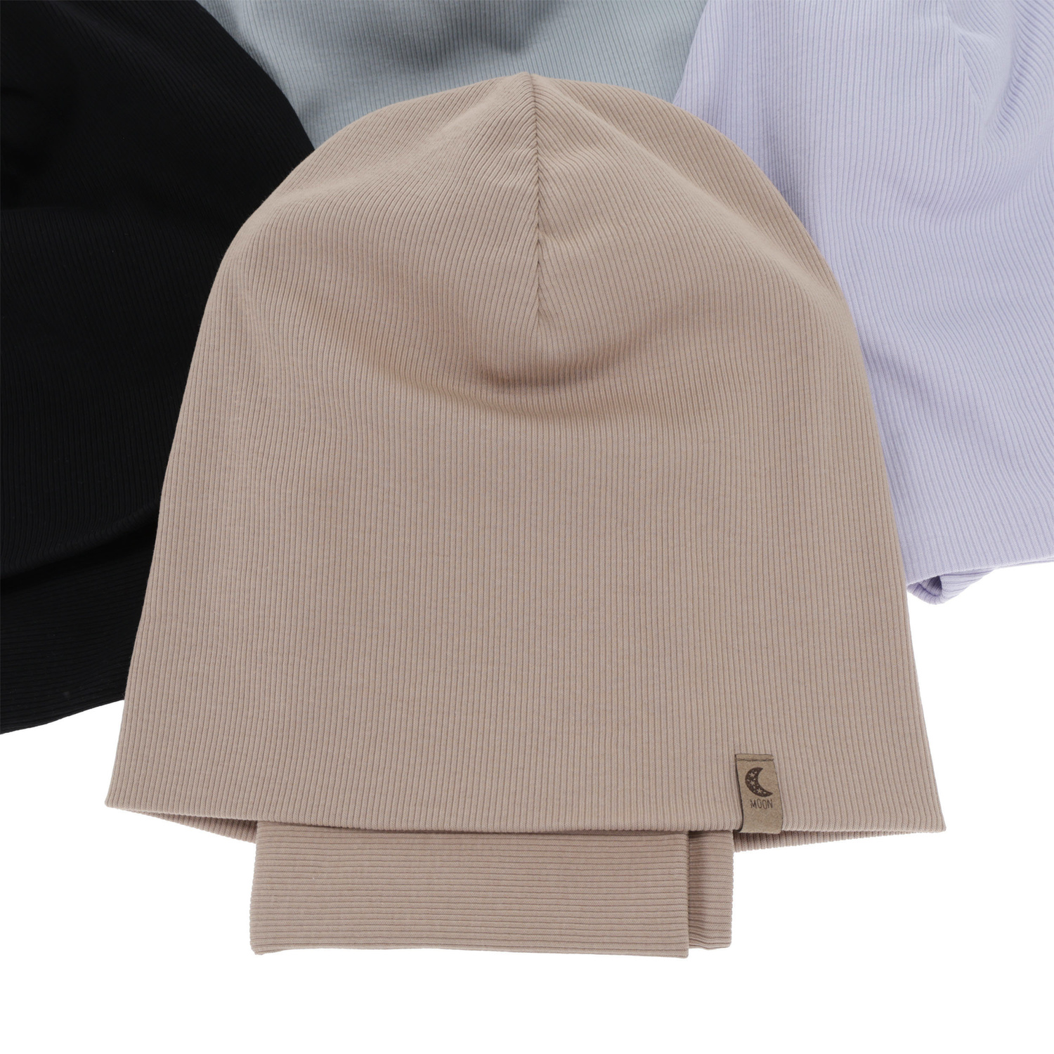 Flicka höst/vår set: mössa och tubhalsduk, bomull, beige, Bravura