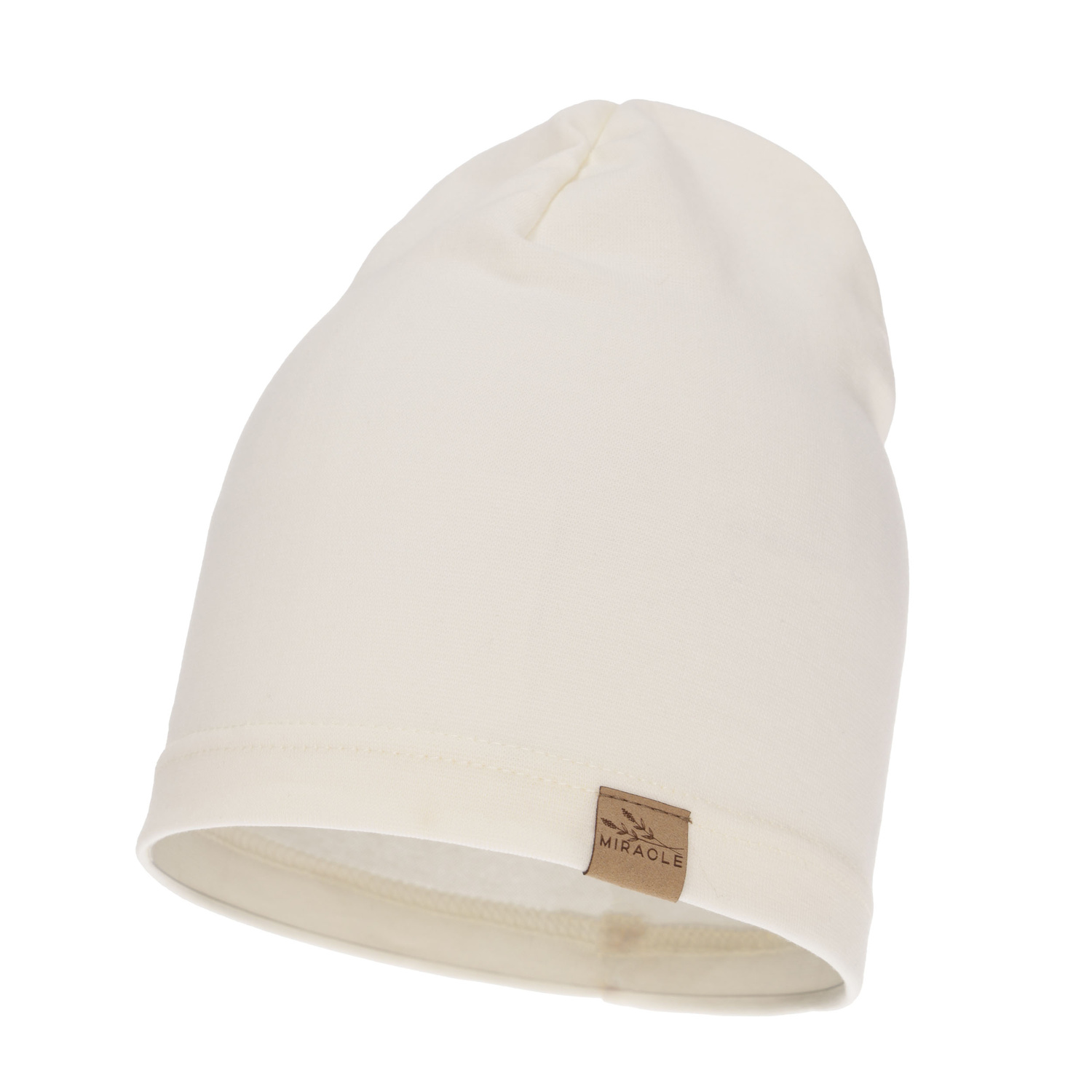 Dam höst/vår mössa, creme, fodrad med bomull, Brema