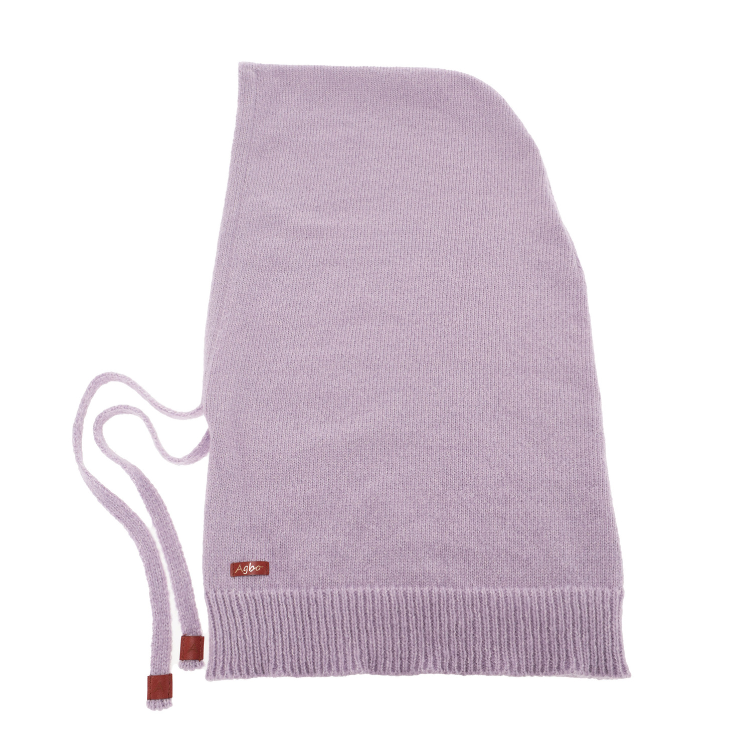 Dam vinter balaclava, lila, med merinull, Elizabeth