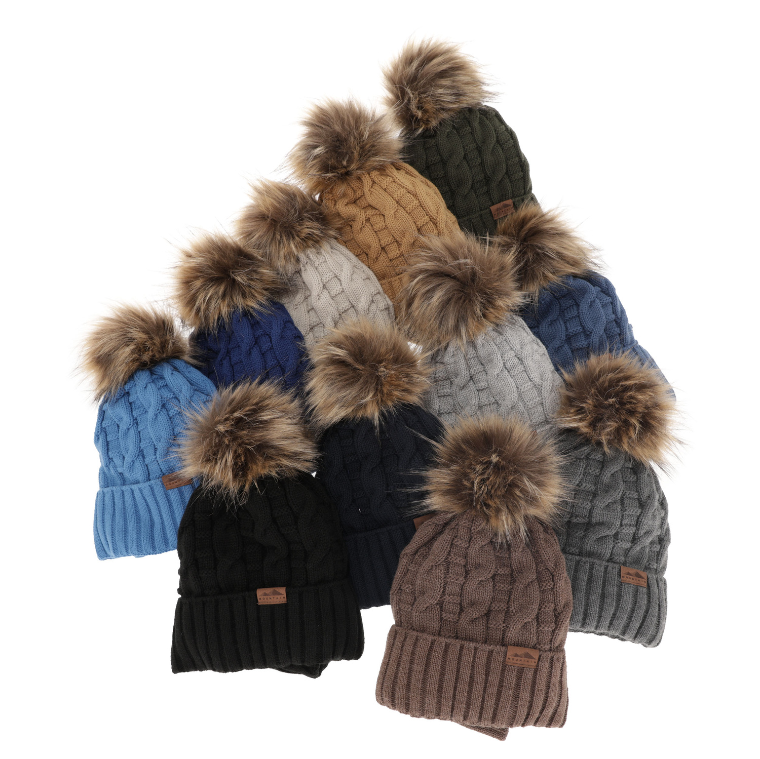 Pojke vinter set: mössa och halsduk, granat, med pompom, Cent