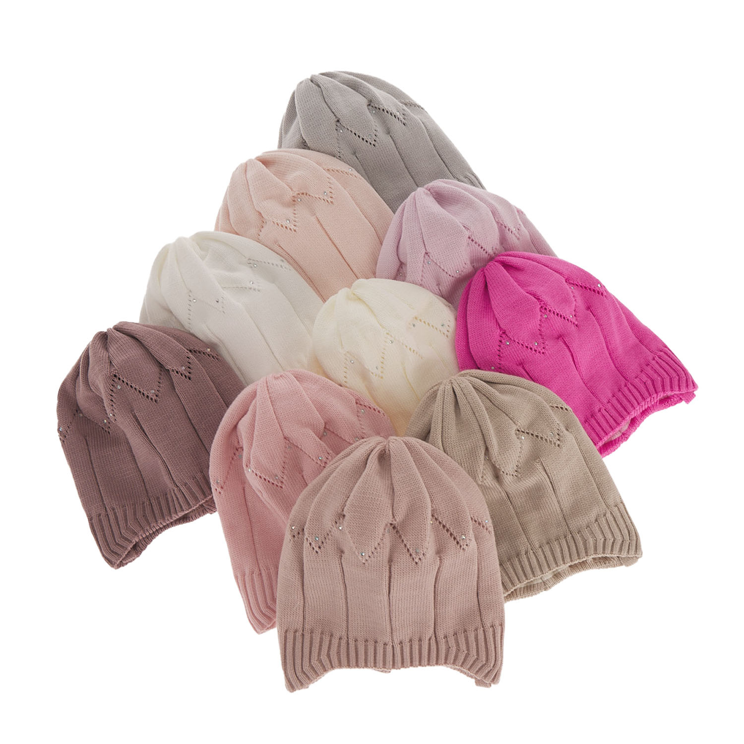 Flicka höst/vår mössa, beige, med knytband, Mercja