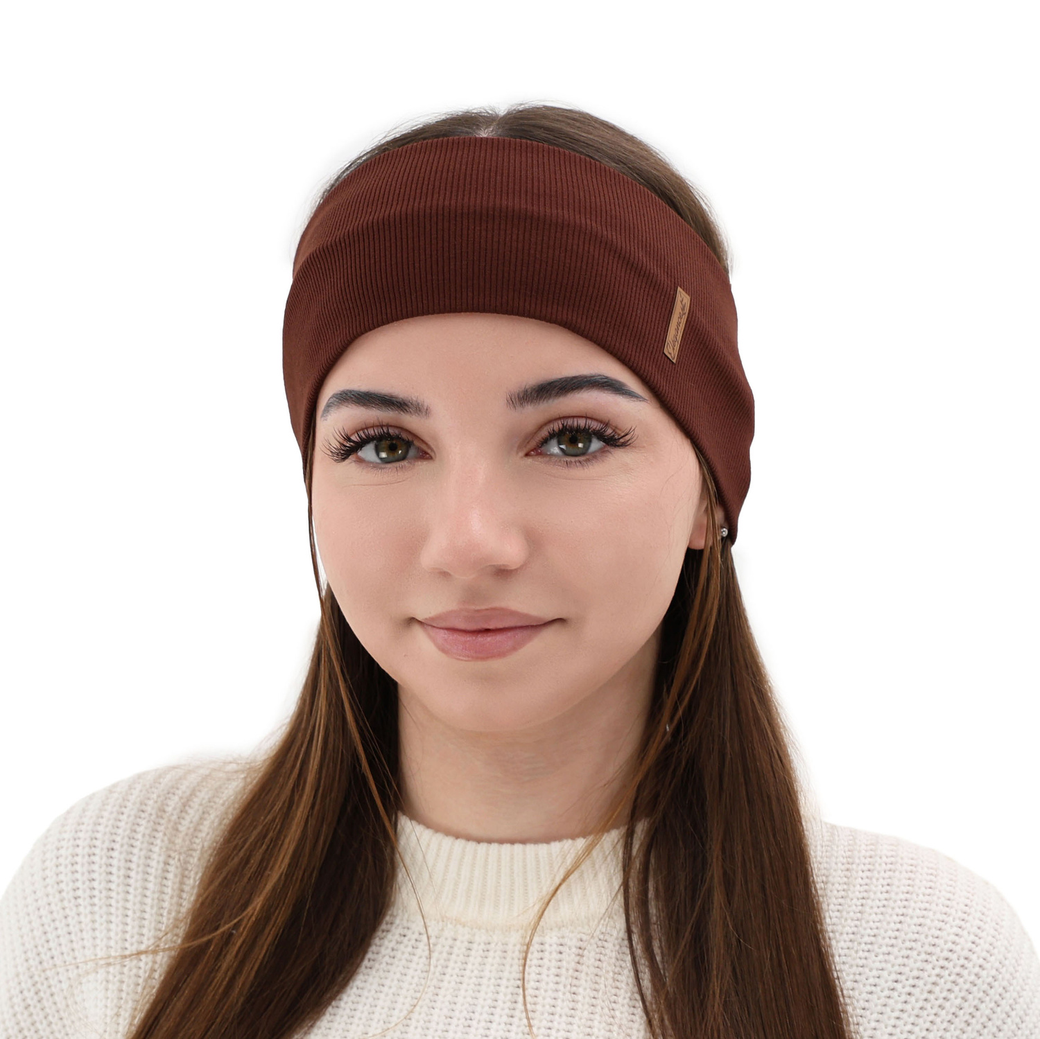 Pannband höst, vår, dam, lila, bomull Sharon