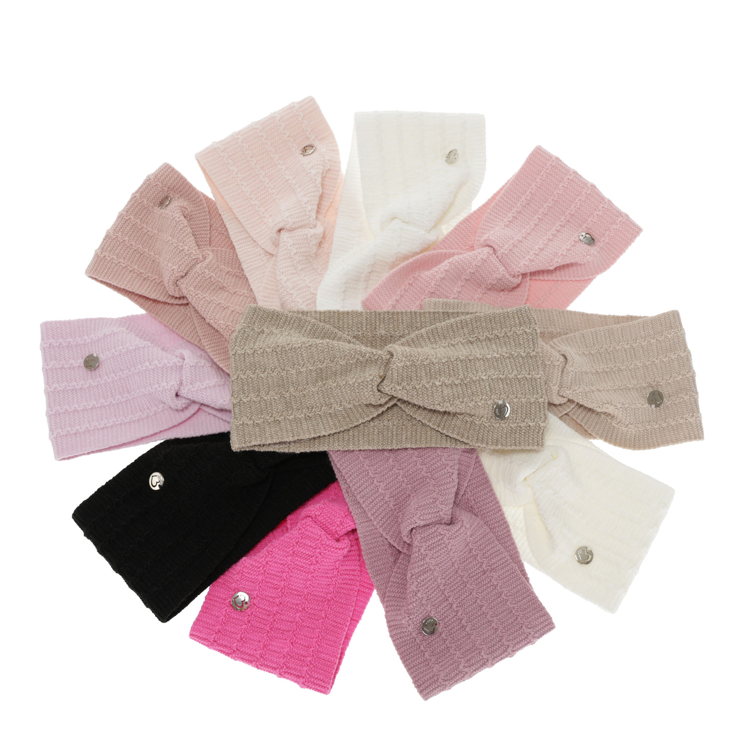 Flicka höst/vår pannband, cremefärgad, Elettra