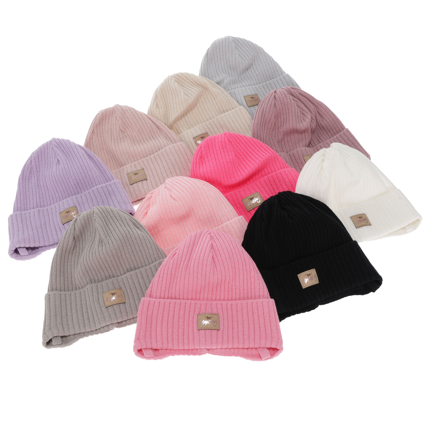 Flicka höst/vår mössa, rosa, med knytband, med bomull, Tindra