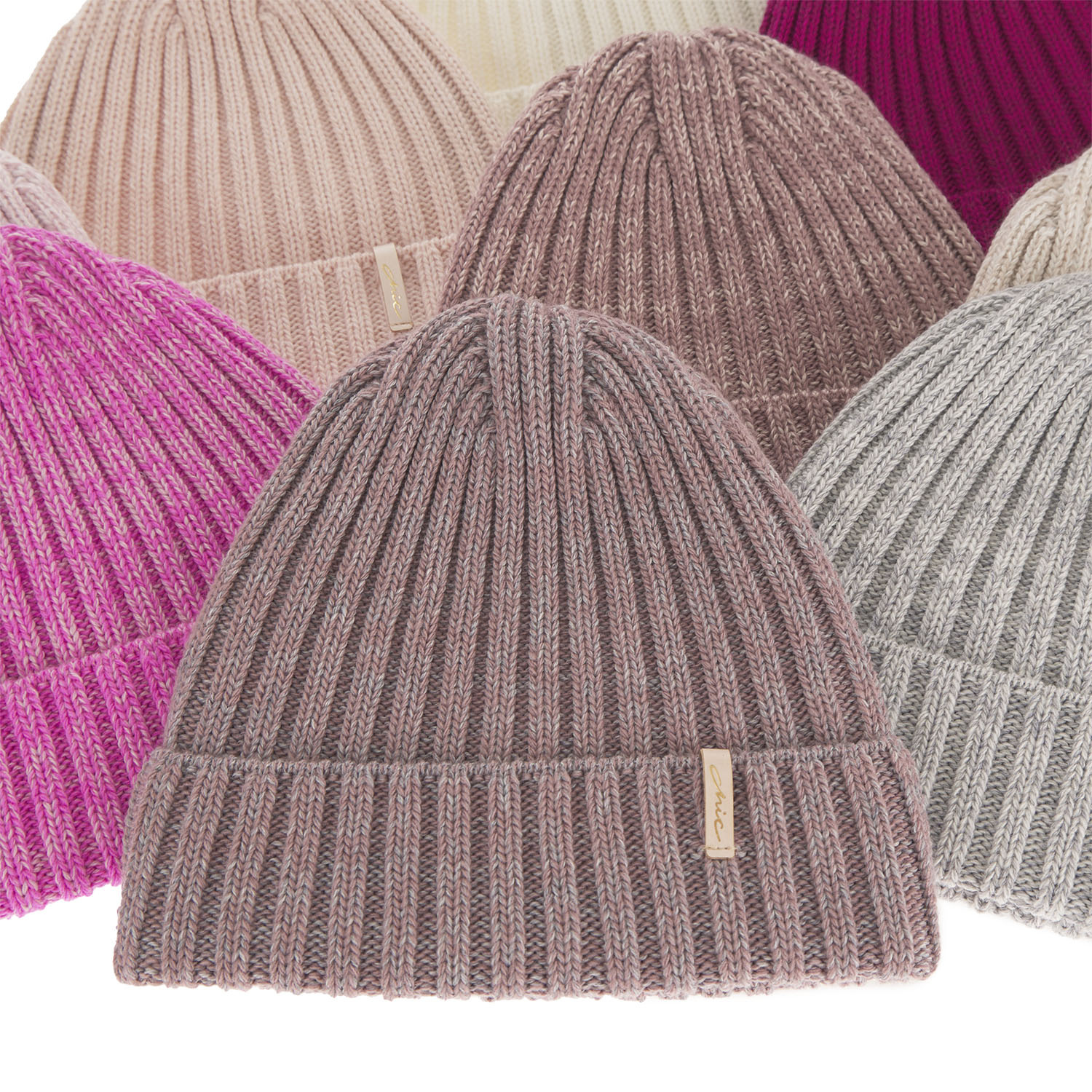 Dam vintermössa, rosa, med merinull, Missi