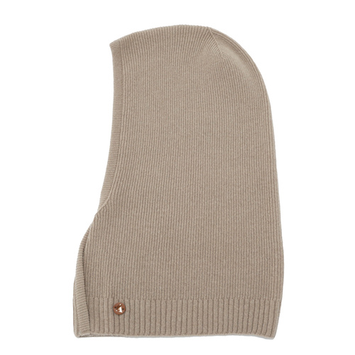 Balaclava höst, vinter, dam, beige, merinull med kaschmir, Kiruna