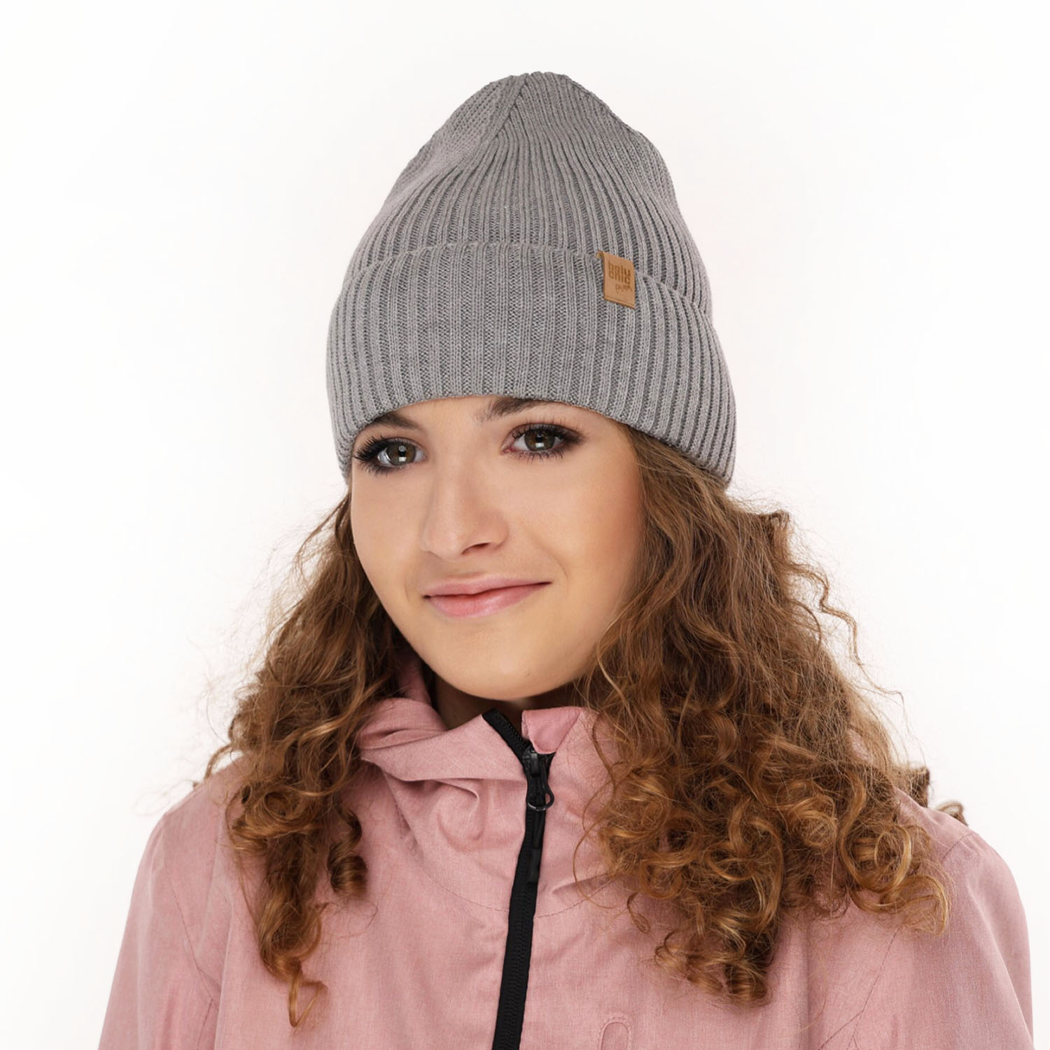 Flicka höst/vår mössa, krämig, med bomull, Isumi