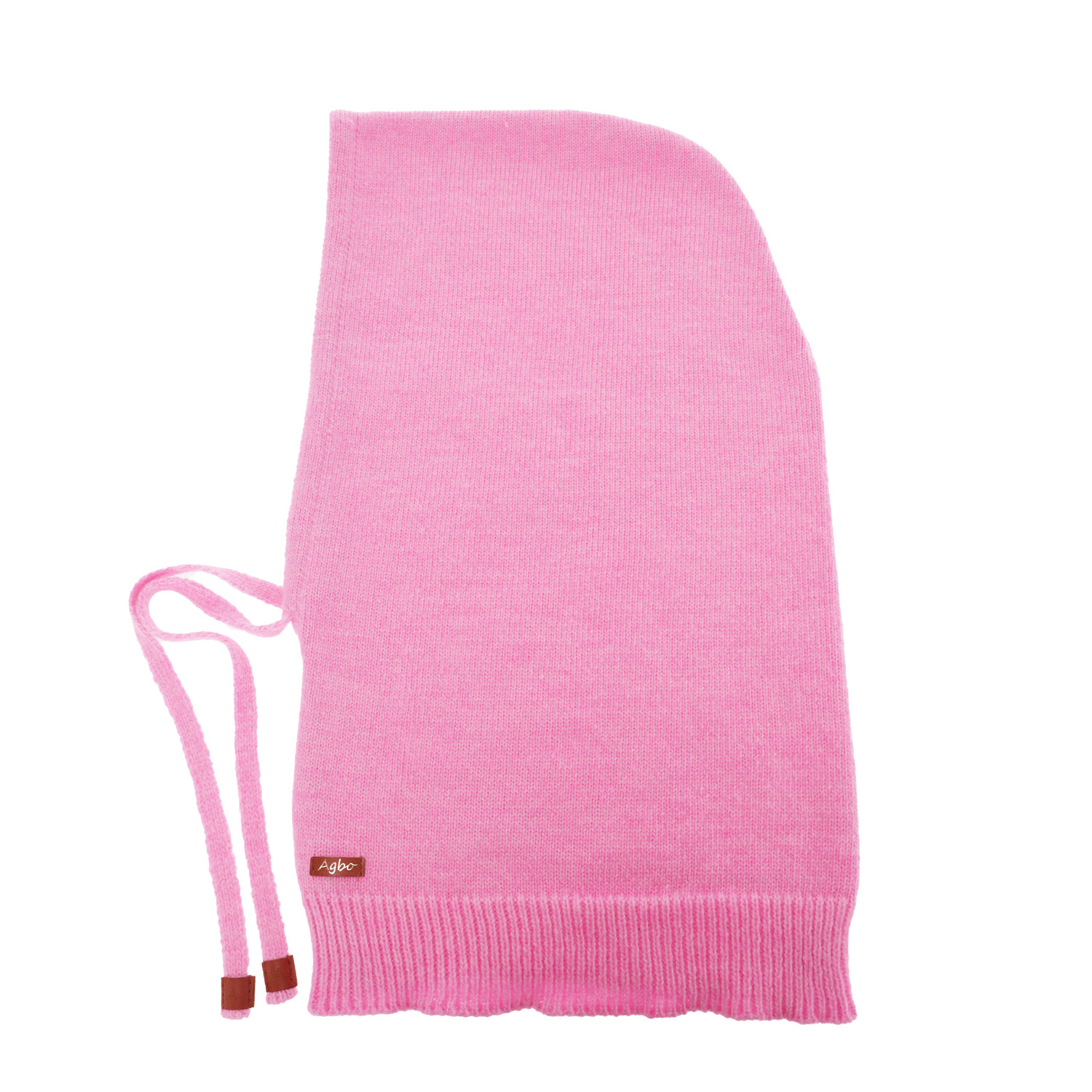 Dam vinter balaclava, rosa, med merinull, Elizabeth