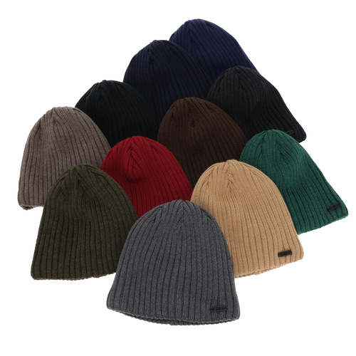 Herr vintermössa, brun, med merinull, Adagio