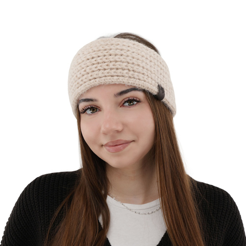Dam vinter pannband, beige, Alexis