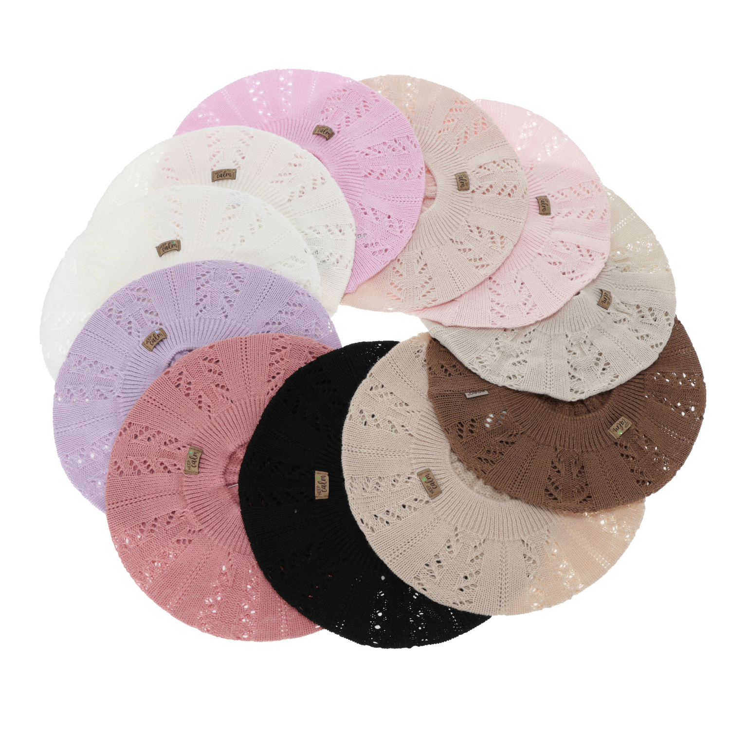 Flicka höst/vår beret, beige, Kevira