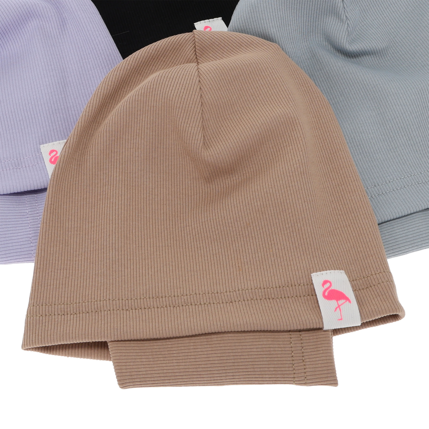 Flicka höst/vår set: mössa och halsduk, grå, bomull, Rumilla