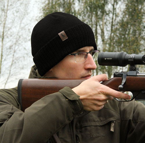 Herr vintermössa, beige, med merinull, Hogan