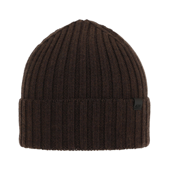 Herr vintermössa, brun, 100% Merino Ull, Nathan