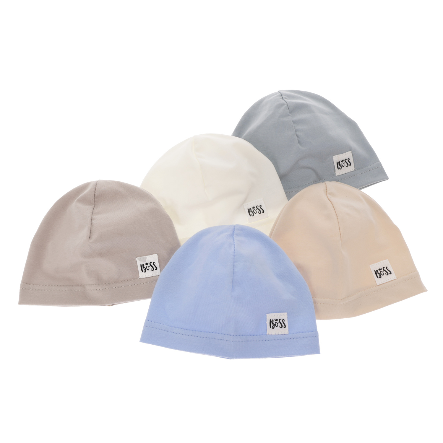 Pojke höst/vår mössa, mörk beige, bomull, Niki