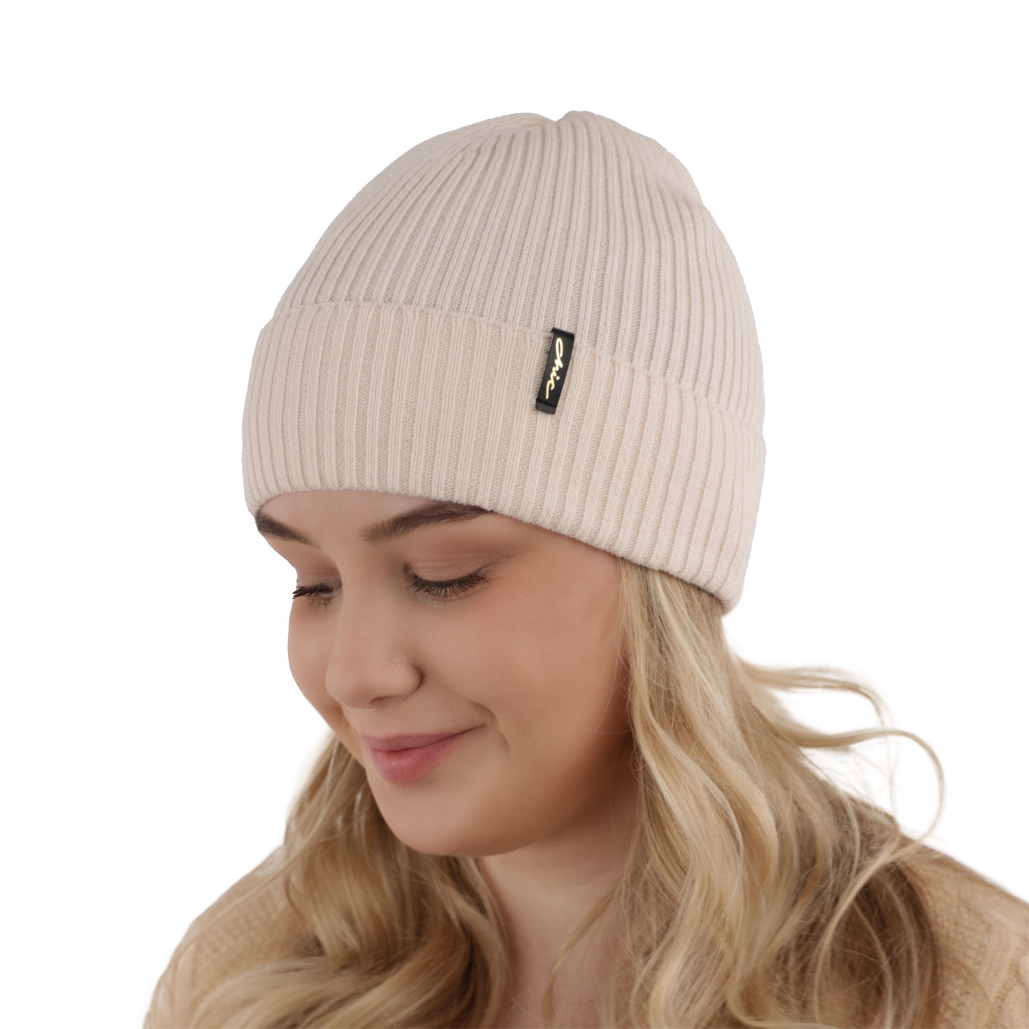 Dam vintermössa, mörkgrå, 100% Merino Ull, Megan