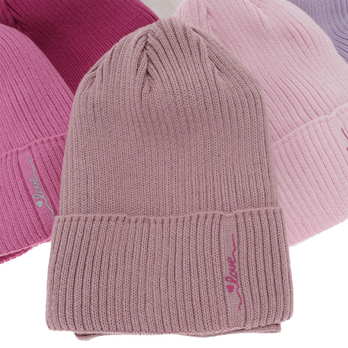 Flicka höst/vår set: mössa och tubhalsduk, vit, med bomull, Elvara