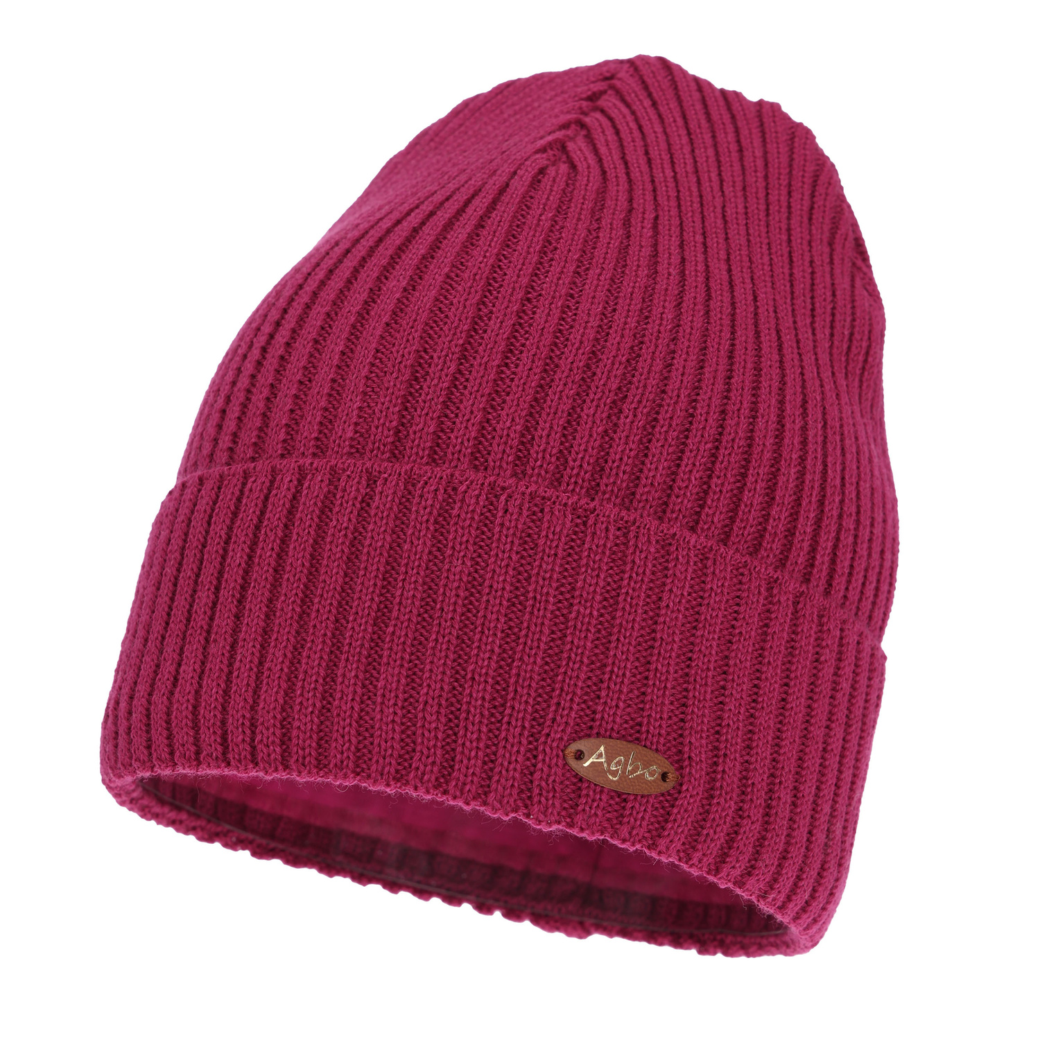 Damvintermössa, amarantröd, med merinoull Shila