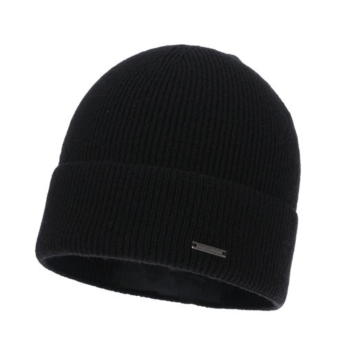 Dam höst/vinter mössa, beige, med merinull och kasmir, Sindra