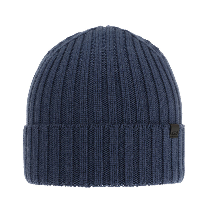 Herr vintermössa, blå, 100% Merino Ull, Nathan