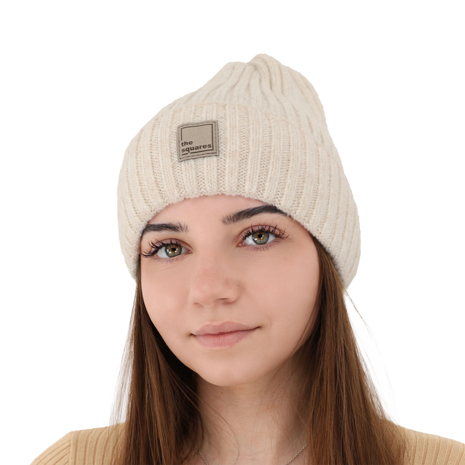 Dam vintermössa, mörkgrå, med merinull, Benedetta