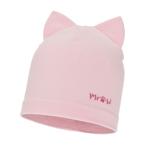 Flicka höst/vår mössa, rosa, Jaspera