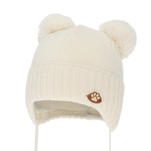 Pojke vintermössa, med knytband, med merinull, blå, Rimini