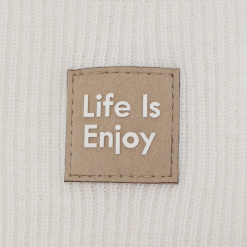 Flicka höst/vår set: mössa och tubhalsduk, beige, med bomull, Zola