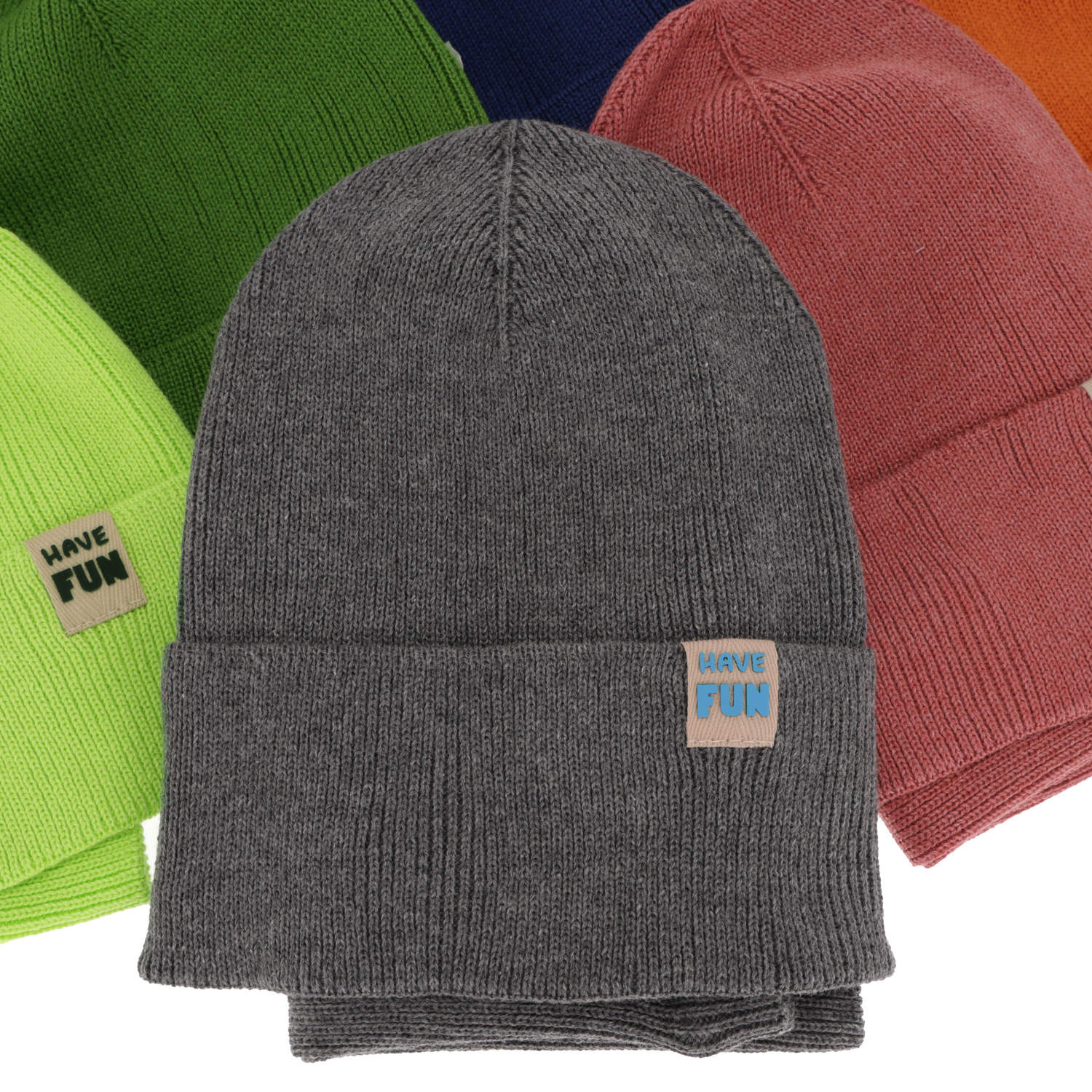 Pojke höst/vår set: mössa och tubhalsduk, grön, med bomull, Ottavio