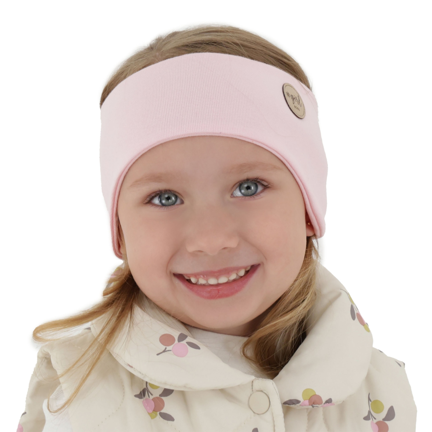 Pannband för flickor i höst och vår, rosa Maranta