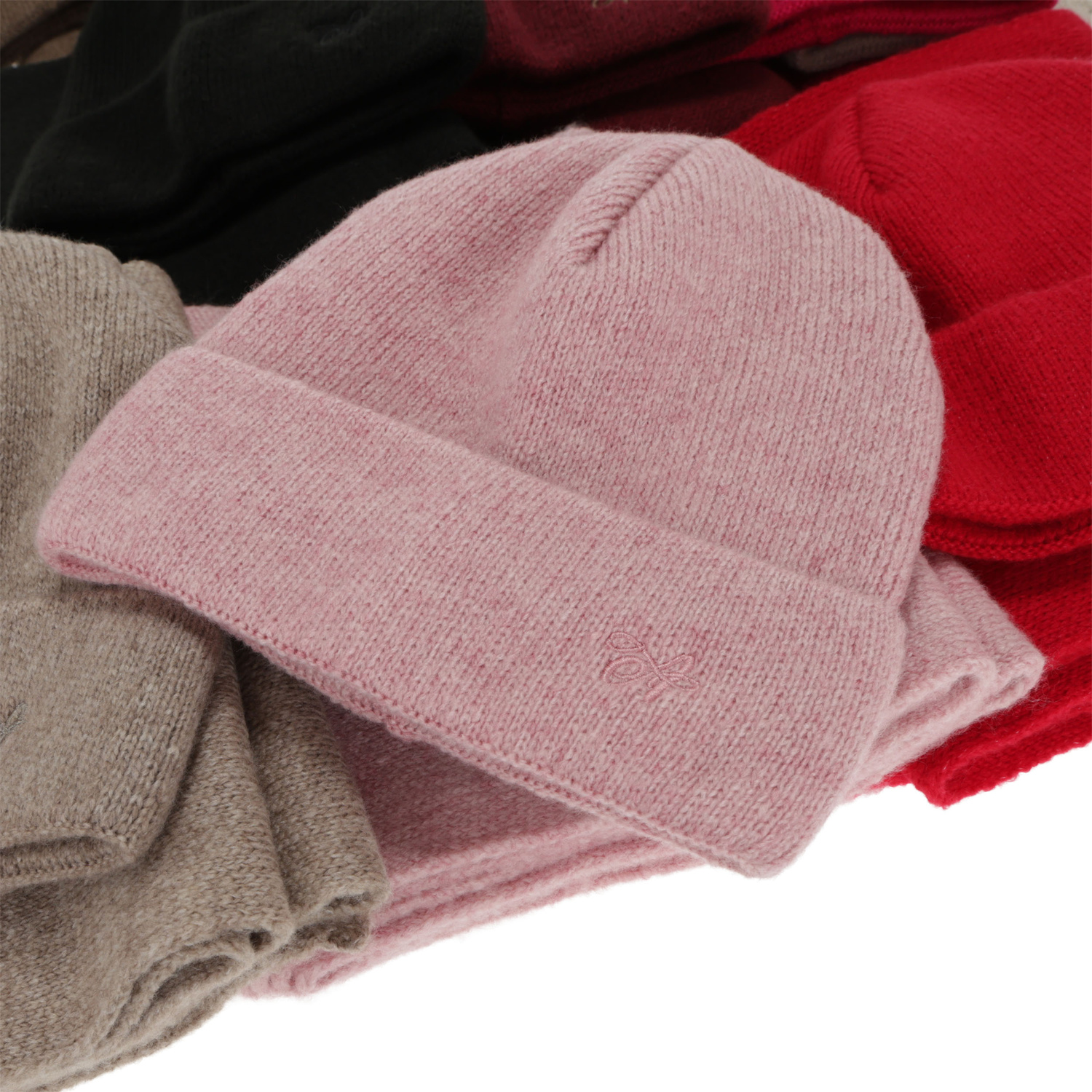 Dam vinter set: mössa och halsduk, camel, Rava