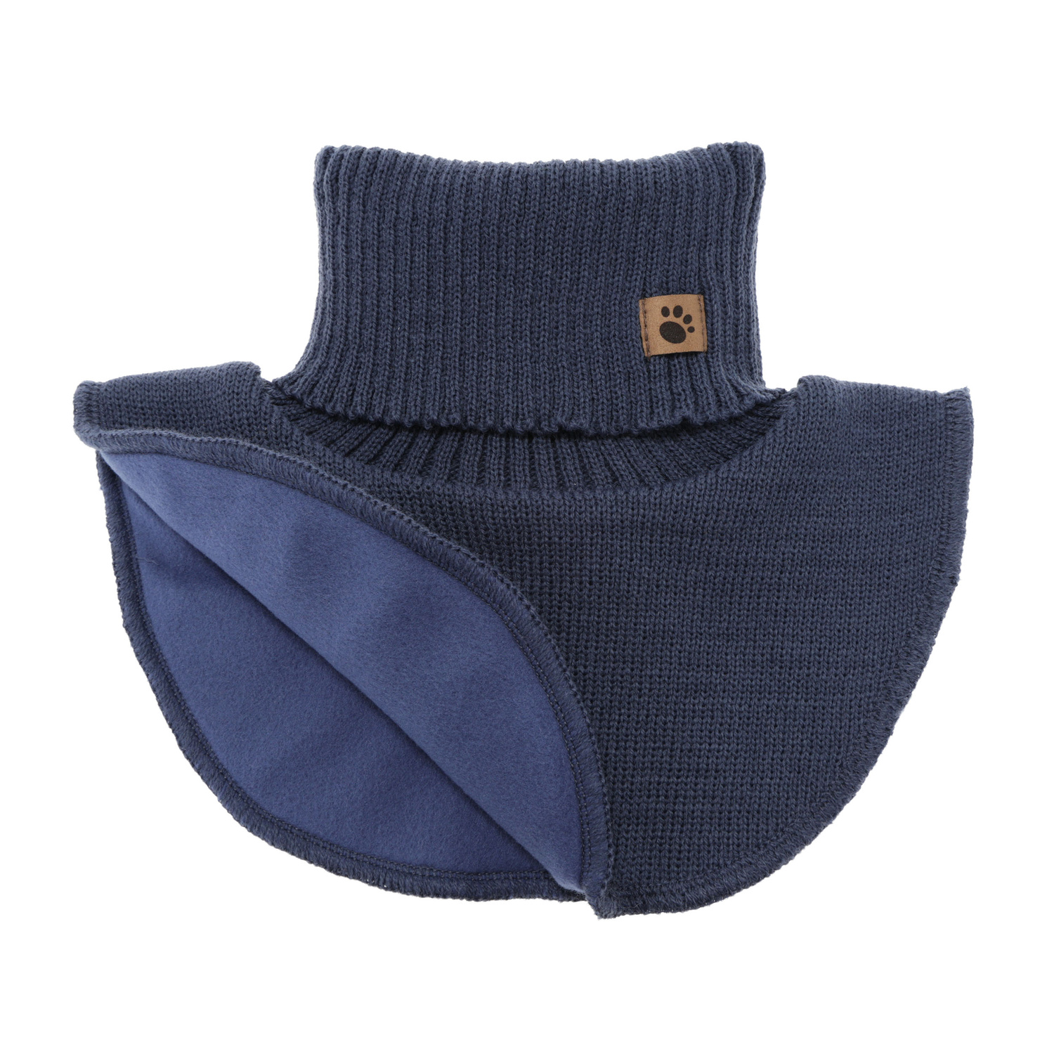 Pojke vinter halsvärmare, svart, fodrad, Lamor