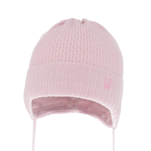 Flicka höst/vår mössa, lila, med knytband, Camilla