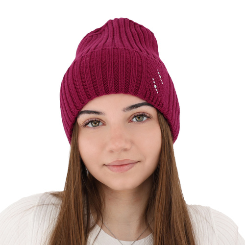Dam vintermössa, grå, 100% Merino Ull, Ariga