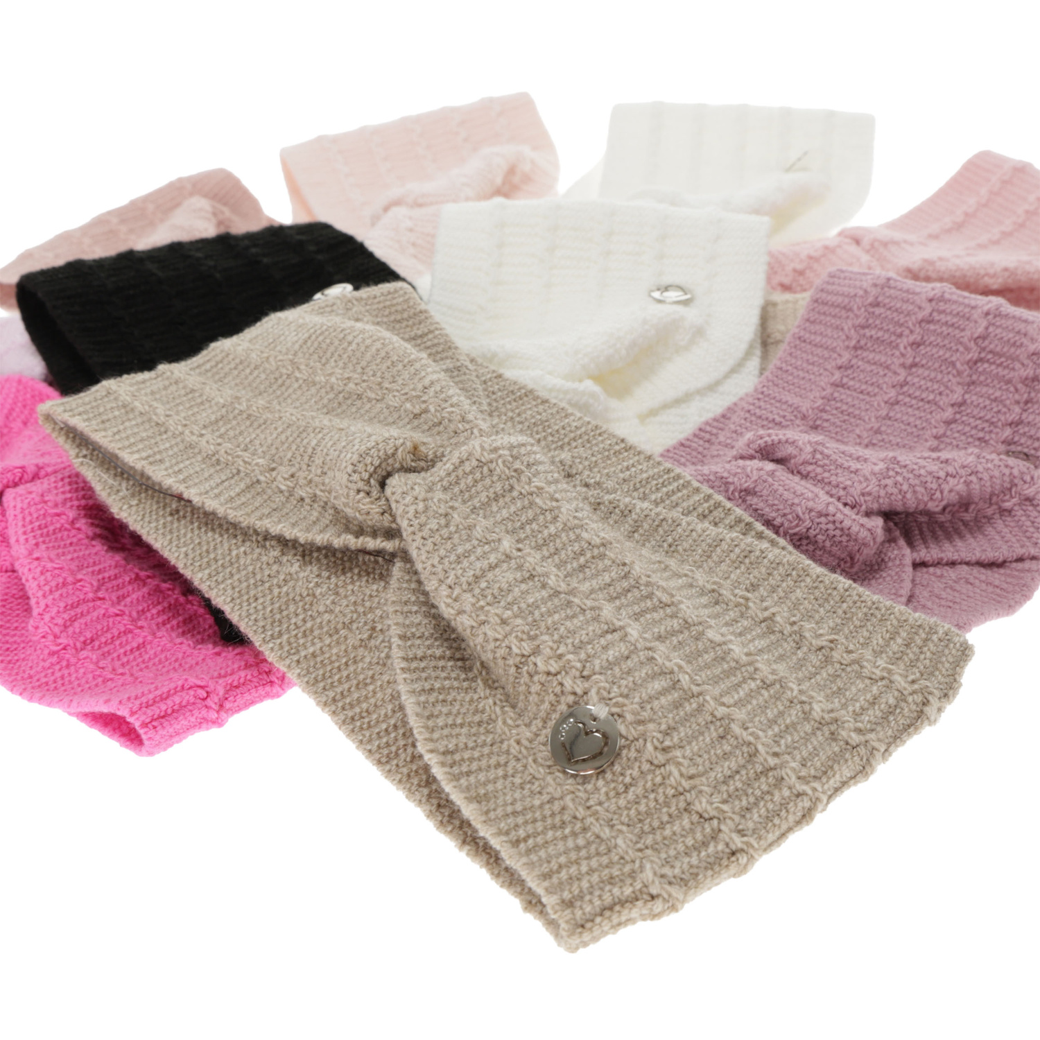 Flicka höst/vår pannband, cremefärgad, Elettra