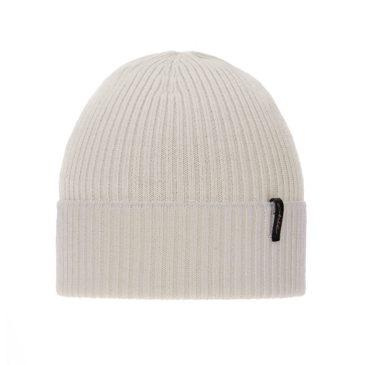 Dam vintermössa, krem, 100% Merino Ull, Megan