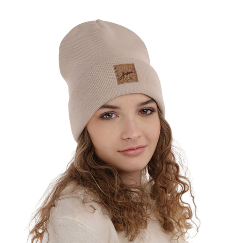 Flicka vintermössa, beige, Bellona