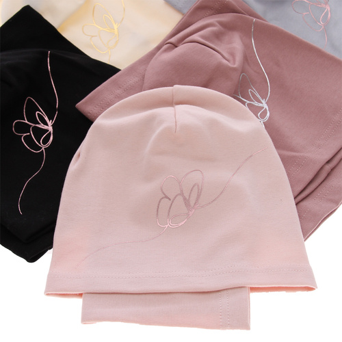 Flicka höst/vår set: mössa och tubhalsduk, kremowy, bawełniany, Jula