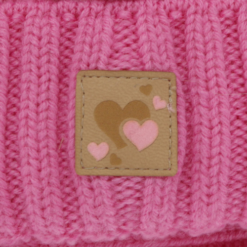 Flicka mössa och tubscarf, vinter set, vit, 100% merinull, fodrad med ullfleece, Ronia