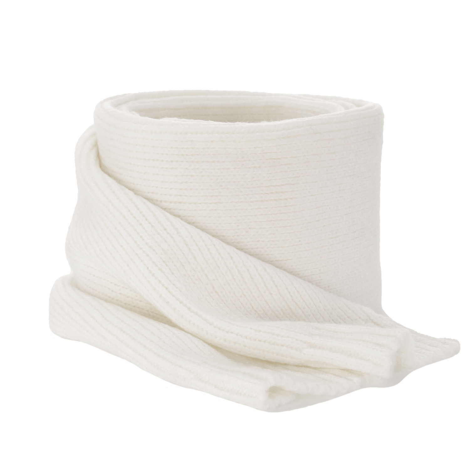 Dam vinter halsduk, vit, ylle, Loretta