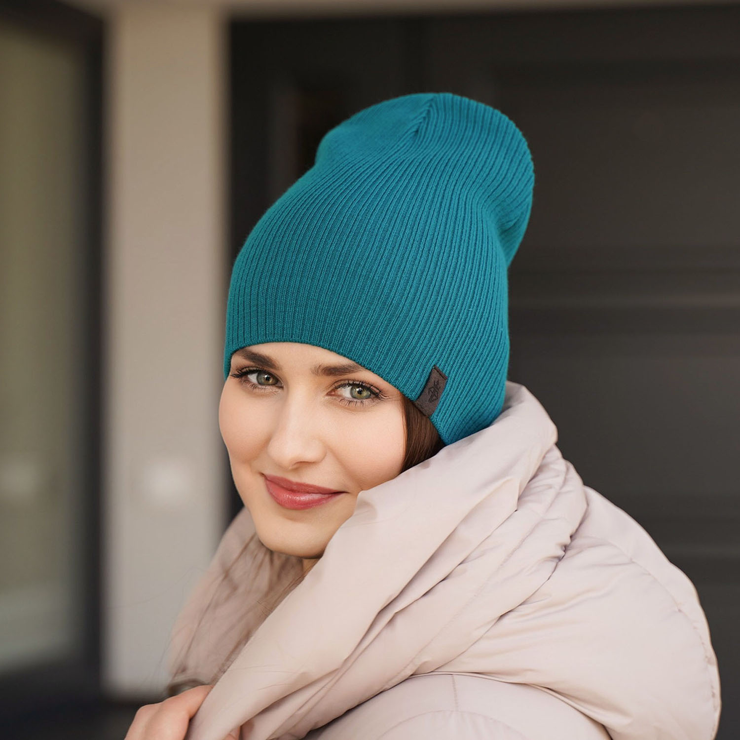 Dam höst/vår mössa, grå, Merci